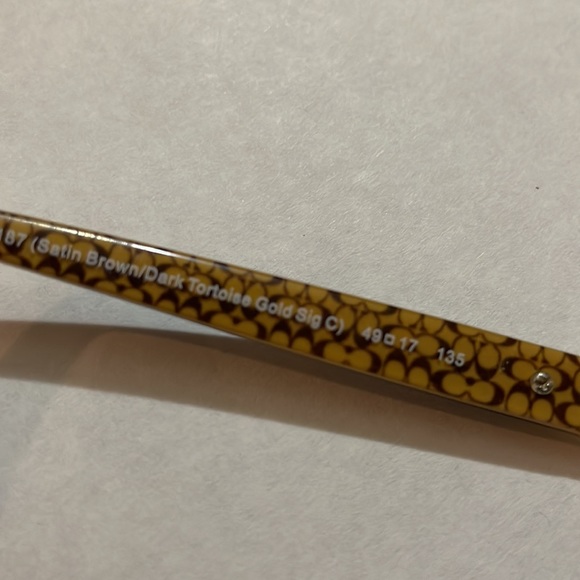 Coach eyeglasses used eyeglasses frame discard prescription - Picture 2 of 4